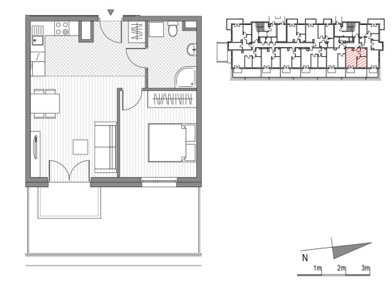Plan of the flat.