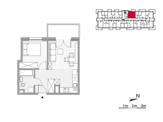 Plan of the flat.