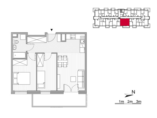 Plan of the flat.