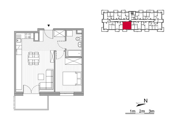 Plan of the flat.