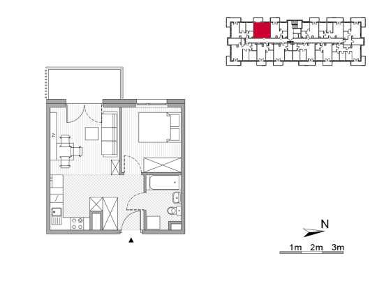 Plan of the flat.